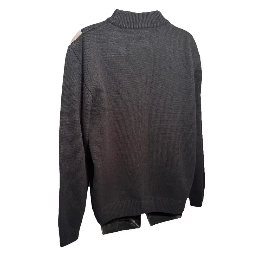 Peletti‎ Hip-Hop Cosby Geometric Colorblock Dad Sweater Sz XLVtg